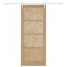 Porte coulissante ORKDAL Naturel et Blanc 86 x 211 cm 639209639209