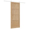 Porte coulissante ORKDAL Naturel et Blanc 86 x 211 cm 639209639209