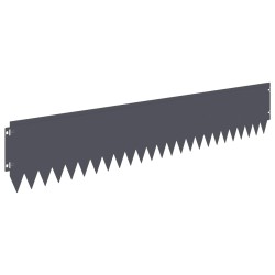 Bordure de Pelouse 10 pcs 103 x 20 cm Acier Anthracite 639211639211