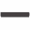 Bordure de Pelouse 10 pcs 103 x 20 cm Acier Noir 639212639212