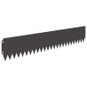 Bordure de Pelouse 10 pcs 103 x 20 cm Acier Noir 639212639212