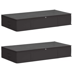 Boîte de rangement avec fenêtre transparente 2 pcs Anthracite 639222639222