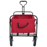 Chariot à Main Pliable Rouge 94 x 53 x 99 cm Tissu Oxford 639233639233