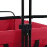 Chariot à Main Pliable Rouge 94 x 53 x 99 cm Tissu Oxford 639233639233