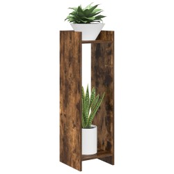 Support de Plante 2 pc Chêne Fumé 30 x 30 x 100 cm 639234639234