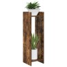Support de Plante 2 pc Chêne Fumé 30 x 30 x 100 cm 639234639234