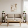 Support de Plante 2 pc Chêne Fumé 30 x 30 x 100 cm 639234639234