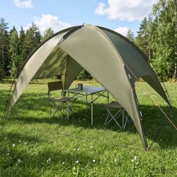 Tente de camping avec un abri imperméable Dôme Vert olive 639236639236