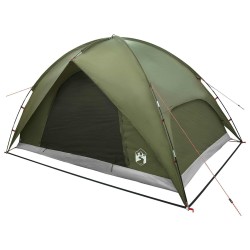 Tente de camping avec un abri imperméable Dôme Vert olive 639236639236