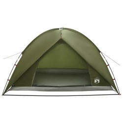 Tente de camping avec un abri imperméable Dôme Vert olive 639236639236