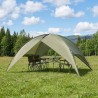 Tente de camping avec un abri imperméable Dôme Vert olive 639245639245