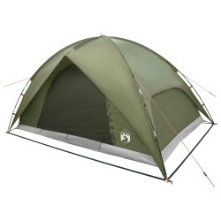 Tente de camping avec un abri imperméable Dôme Vert olive 639245639245
