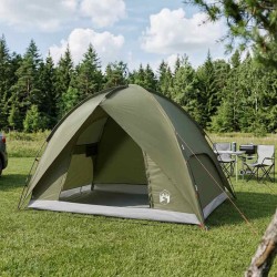 Tente de camping avec un abri imperméable Dôme Vert olive 639246639246