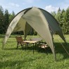 Tente de camping avec un abri imperméable Dôme Vert olive 639246639246