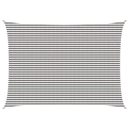 Voile d'ombre Gris clair et blanc 5 x 8 m HDPE 639255639255