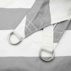Voile d'ombre Gris clair et blanc 6 x 6 x 6 m 639256639256