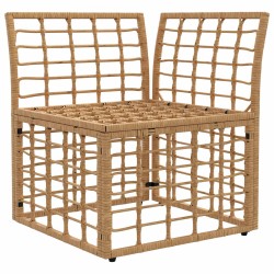 Unité de canapé d'angle modulable pour extérieur Naturel 639259639259