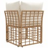 Unité de canapé d'angle modulable pour extérieur Naturel 639259639259