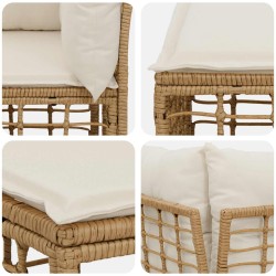 Unité de canapé d'angle modulable pour extérieur Naturel 639259639259