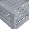 Chaises de jardin lot de 2 Gris Bois solide d'acacia 639261639261