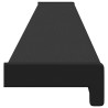 Appui de fenêtre Noir avec grain de bois 120 x 15 x 4,5 cm PVC 639262639262