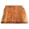 Dessus de table 140x60x3,8cm rectangulaire bois massif d'acacia 639264639264