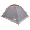 Tente de camping Gris et orange 6 personnes Polyester et Acier 639268639268