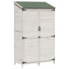 Abri de jardin Blanc 106,5 x 56 x 176 cm Bois de Sapin Massif 639272639272