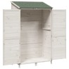 Abri de jardin Blanc 106,5 x 56 x 176 cm Bois de Sapin Massif 639272639272