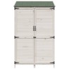 Abri de jardin Blanc 106,5 x 56 x 176 cm Bois de Sapin Massif 639272639272