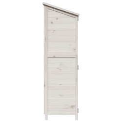 Abri de jardin Blanc 106,5 x 56 x 176 cm Bois de Sapin Massif 639272639272