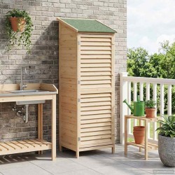 Abri de jardin Naturel 59 x 56 x 176 cm Bois de Sapin Massif 639280639280