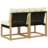 2 Pièce Sofa de milieu extérieur 639301639301