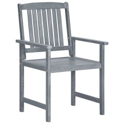 Chaises de jardin et coussins lot de 6 Bois acacia massif Gris 639304639304