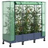 Jardinière de jardin avec couverture de serre et roues 3 pc PP 639308639308
