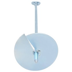 Ancre de terre 2 pcs Argenté Ø10 x 60 cm Métal galvanisé 639313639313