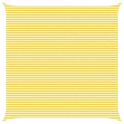 Voile d'ombre Jaune et blanc 7 x 7 m 100 % polyester Oxford 639329639329