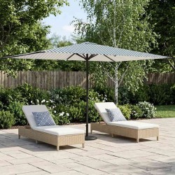 Parasol de jardin 200 x 300 cm Polyester Rectangulaire 639333639333