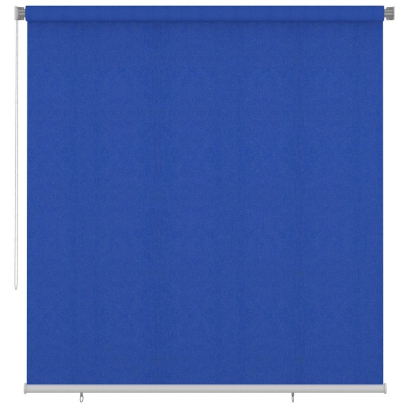 Store roulant d'extérieur 225 (l) x 230 (H) cm bleu HDPE 639334639334