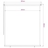 Store roulant d'extérieur 225 (l) x 230 (H) cm bleu HDPE 639334639334