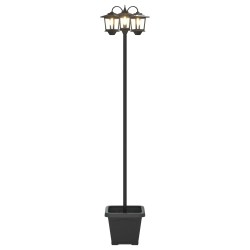 Lampadaire 3 brins avec jardinière Noir 32 x 32 x 188 cm 639341639341