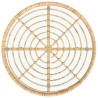 Table de salle à manger Ø80 cm Verre trempé et acier 639347639347