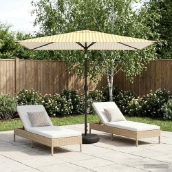 Parasol de jardin avec lumières LED et base 200 x 300 cm 639349639349