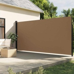 Auvent latéral rétractable taupe 220x500 cm 639357639357