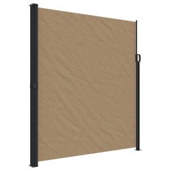 Auvent latéral rétractable taupe 220x500 cm 639357639357