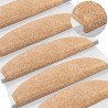Tapis d'escalier auto-adhésifs 15 pcs Doré 80 x 24,5 x 3,5 cm 639358639358