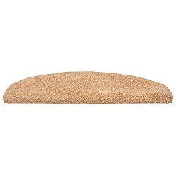 Tapis d'escalier auto-adhésifs 15 pcs Doré 80 x 24,5 x 3,5 cm 639358639358