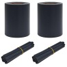 Tans de jardin pour l'intimité 2 pcs Gris foncé 35 x 0,19 m PVC 639364639364
