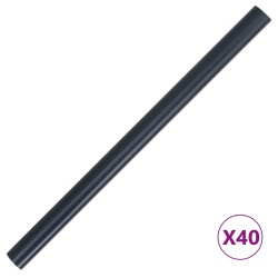 Tans de jardin pour l'intimité 2 pcs Gris foncé 35 x 0,19 m PVC 639364639364