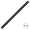 Tans de jardin pour l'intimité 2 pcs Gris foncé 35 x 0,19 m PVC 639364639364